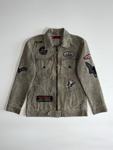 Vintage Levi’s | Grey Patchwork Trucker Jacket RARE (M)