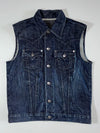 True Religion Denim Trucker Vest (L)