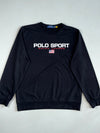 Polo Sport Ralph Lauren Black Crewneck Sweatshirt – Flag Logo (XL)
