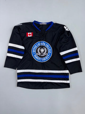 RYR Custom | Upper Canada College Hockey Jersey | Black/Blue (XXL)