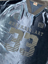Metallic Silver Football Jersey – “Mershier Art 33” Graphic, Vintage Style (XL/2XL)