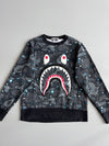 BAPE Galaxy Camo Shark Crewneck Sweatshirt (S)