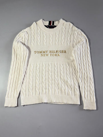 Tommy Hilfiger New York Cable Knit Sweater – Cream (L)