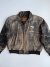 ZRare Vintage 90s Planet Hollywood Genuine Leather Bomber (L/XL)