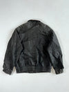 Vintage 90s London Fog Charcoal Leather Bomber Jacket – (XL)