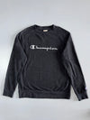 Champion | Script Logo Crewneck Sweatshirt | Charcoal Grey | (XL)