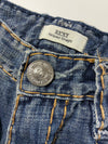 True Religion Ricky Relaxed Straight Big Stitch Distressed Jeans (W:36) (L:43)