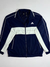 Adidas "The Three Stripes" Woven Track Jacket – Navy/White (2XL)