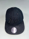 Mitchell & Ness Brooklyn Nets Blackout Script Snapback – Suede Brim (Adjustable)