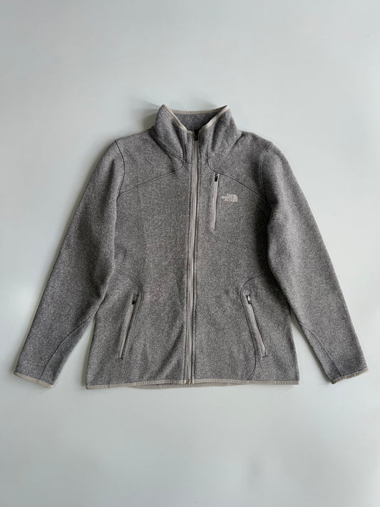 The North Face Grey Fleece Full-Zip Jacket (M)