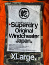 Superdry Windcheater Camo Hooded Jacket – Orange Fleece Lined (XL)