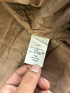 Vintage Netmen's Tan Striped Faux Leather Racer Jacket (L)