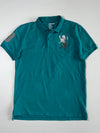 Giordano Rampant Lion Embroidered Polo – Teal (M)