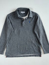 U.S. Polo Assn. Grey Fleece-Lined Long Sleeve Polo (M)