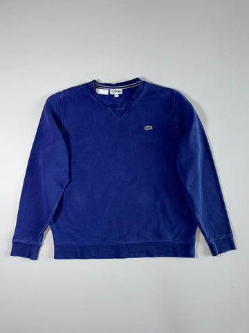 Lacoste Sport Navy Crewneck Sweatshirt (XL)