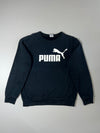 Puma Big Logo Black Crewneck Sweatshirt (M)