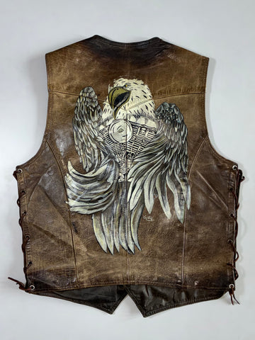 Last Rebels Harley-Davidson Patchwork Leather Vest (M)