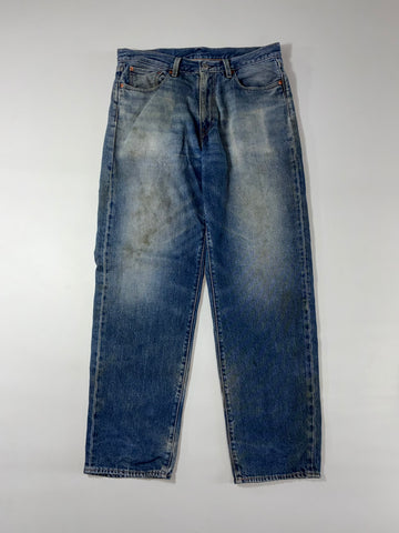 Levi's Premium Blue Wash Straight Leg Denim Jeans (W:34) (L:44)