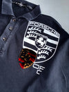 Eden Paulo x Porsche Crest Long Sleeve Polo Black (L)
