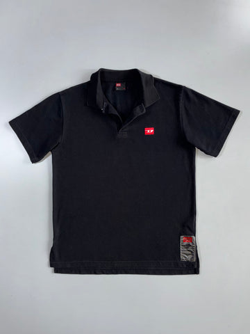 Diesel | D-Logo Pique Polo | Black (M)