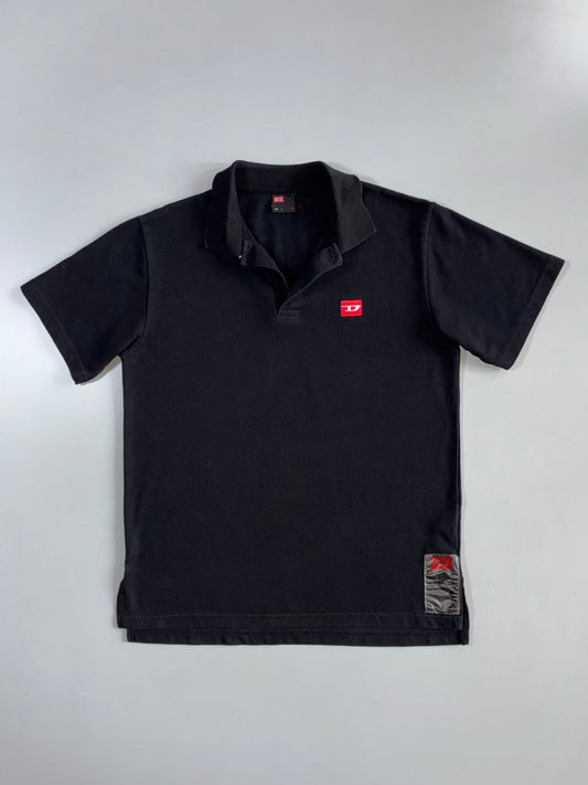 Diesel | D-Logo Pique Polo | Black (M)
