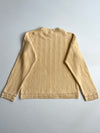Chaps Ralph Lauren Hand Framed Herringbone Knit Sweater – Butter Yellow (XL)