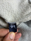 Vintage Stüssy Skull & Bones USA Flag Hoodie – Grey(M)