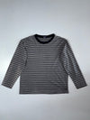 Unicorn Spirit Striped Long Sleeve T-Shirt Grey/Navy/White, Size (L)
