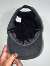 Black Yak Wool Military Cadet Cap – Two-Tone Grey, Metal Logo Plate (Adjustable)