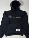 Champion Heritage Script Logo Pullover Hoodie – Black (M)