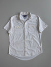 Tommy Hilfiger Two-Pocket Utility Short Sleeve Shirt White (M/L)
