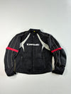 Kawasaki Black Textile Motorcycle Racing Jacket (XL)