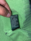 Lauren Ralph Lauren Lime Green Turtleneck Cotton Sweater, Made in Japan (S)