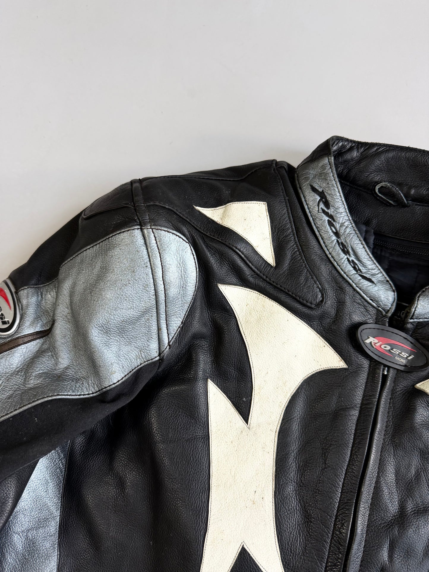 ZVintage Riossi Pure Leather Racing Jacket | Heavily Padded RARE (M/L)