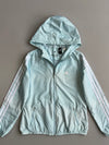 Adidas 3-Stripes Hooded Windbreaker Jacket  Ice Blue AOP (S)