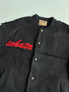 SSQD "Sakata" Black Faux Suede Sherpa Bomber Jacket (L/XL)