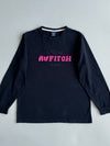 Abercrombie & Fitch Est. 1982 Pink Chenille Logo Long Sleeve T-Shirt (Xl)