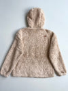 The North Face Beige Teddy Sherpa Fleece Zip Hoodie (S)