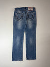 Vintage True Religion Big Stitch Distressed Knee-Rip Jeans – Made in USA (W:36) (L:45)