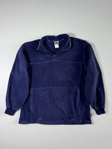 Vintage Adidas Golf Navy Fleece Quarter Zip Pullover (2XL)