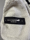 Puma White Sherpa Fleece Zip Jacket – (S)