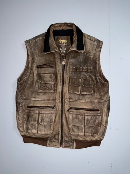 ZCamel Original Utility Half real Leather Jacket (XL)