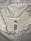 Adidas Real Madrid White Full Zip Hoodie with Pink 3-Stripes (L)