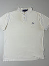 Polo Ralph Lauren White Custom Slim Fit Polo T-Shirt (M)
