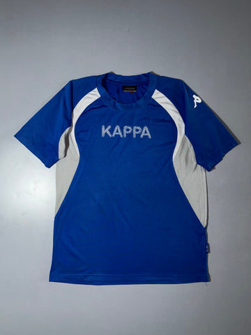 Kappa Blue Performance Sports Training Jersey T-Shirt (L)
