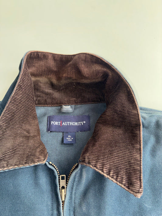 Port Authority Corduroy Collar Jacket Hard Cotton (2XL)