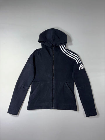 Adidas 3-Stripes Zip-Up Track Hoodie (S)