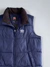 Dickies Since 1922 Puffer Vest – Navy Blue – Fleece Collar (M)