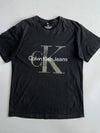 Calvin Klein Jeans CK Logo T-Shirt Black(M)