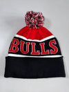 Chicago Bulls Pom Beanie (Adjustable)